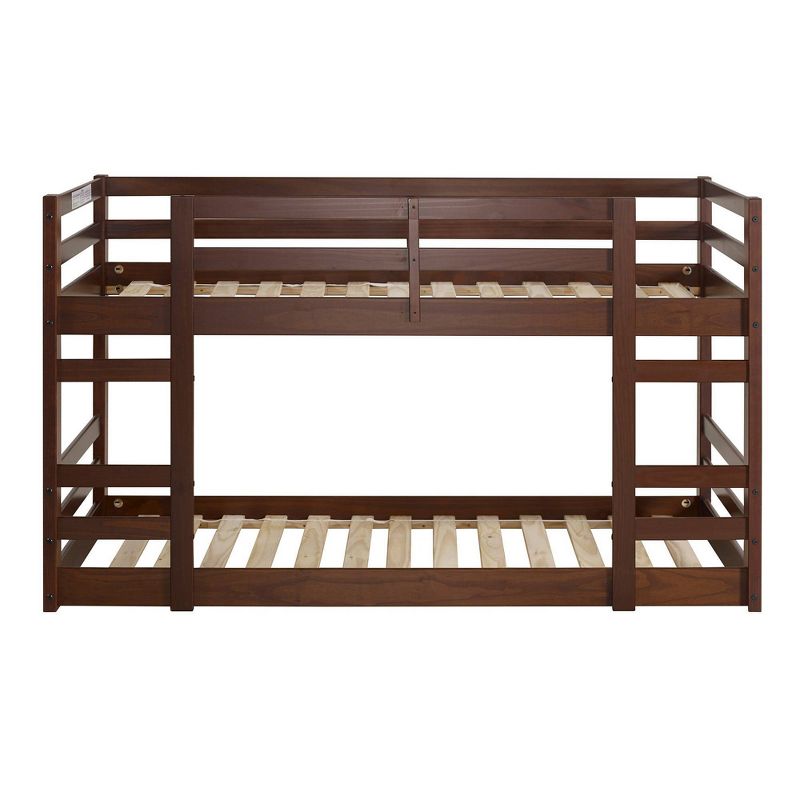 Twin Over Twin Indy Solid Wood Low Bunk Bed - Saracina Home, 4 of 14