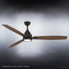 Urban Ambiance Luxury Mid Century Modern  Indoor Ceiling Fan,  13.1"H x 60"W,  Olde Bronze, UHP9042 - 4 of 4