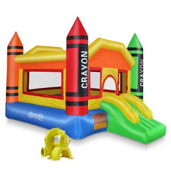 Cloud 9 Mini Crayon House - Inflatable Bouncer with Blower