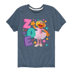 Boys' - Sesame Street - Zoe Short Sleeve Graphic T-Shirt - 1 of 4
