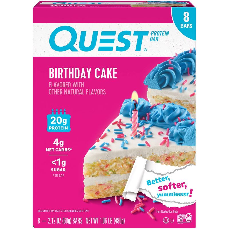 Quest Nutrition Protein Bar - Birthday Cake, 1 of 14