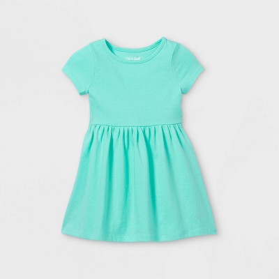Girls' Short Sleeve Gauze Dress - Cat & Jack™ Green M : Target