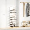 vidaXL Shoe Rack Black Non-Woven Fabric, Powder-Coated Steel, Plastic Tall - 3 of 4