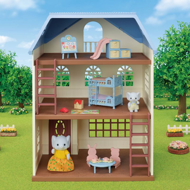Calico Critters Sky Blue Terrace Gift Set, Dollhouse Playset with Figures, Furniture and Accessories, 2 of 8