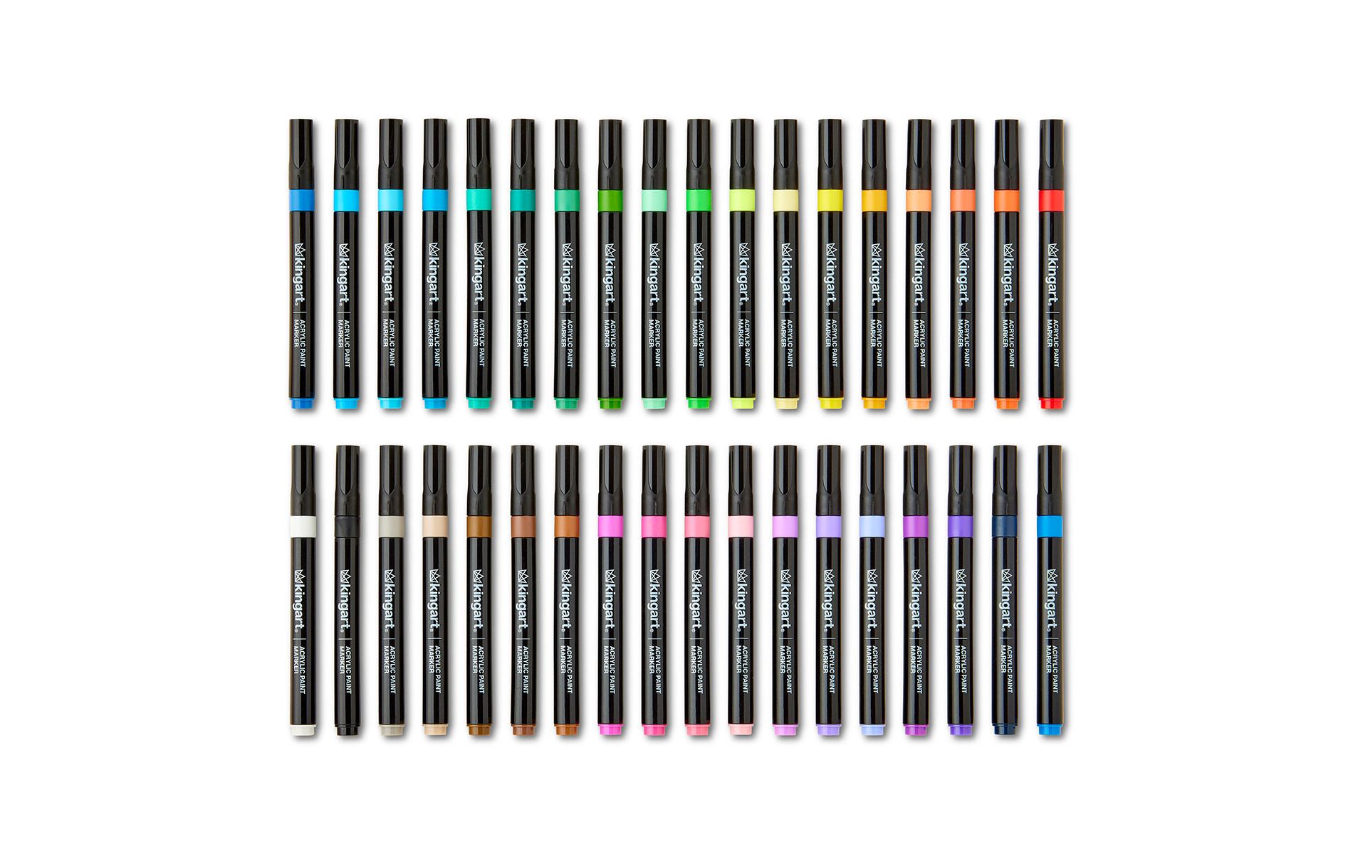 KINGART Acrylic Paint Markers 36 Colors