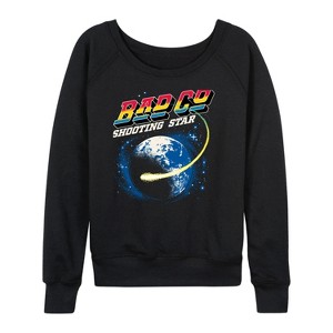 Women's - Bad Company - Space Lightweight French Terry Wide Neck Long Sleeve Shirt - 1 of 4