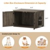 Large Double Room Cat House Cabinet, Hidden Litter Box Furniture - 2 of 4