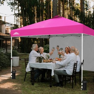 EAGLE PEAK 12x12ft Pop Up Canopy with One Sidewall, Easy Setup Event Instant Tent - 1 of 4