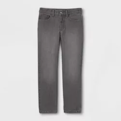 Boys' Relaxed Straight Fit Jeans - Cat & Jack™ Black Wash 8