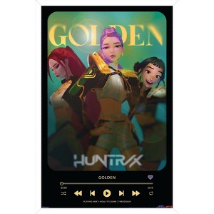 Trends International Netflix KPop Demon Hunters (2025) - Golden Playlist Framed Wall Poster Prints - 1 of 4