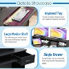FDW Computer Desk Office Desk Multi-Functional Gaming Desk with Drawers Keyboard Tray, Black - 4 of 4