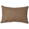 11.5"x18.5" Indoor Thanksgiving Hello Fall Natural Rectangular Throw Pillow - Pillow Perfect: Jute Fabric, Weather & Fade Resistant - 2 of 4