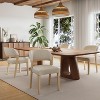 Christopher Knight Home Ata Modern Rubberwood Upholstered Dining Chairs (Set of 4) - 2 of 4