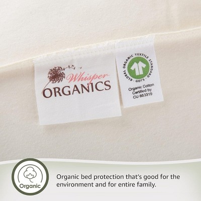 Twin White Organic Cotton Waterproof Mattress Protector