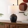 Naturi 20 Inch Ceramic Table Lamp - Black - Safavieh. - image 4 of 4