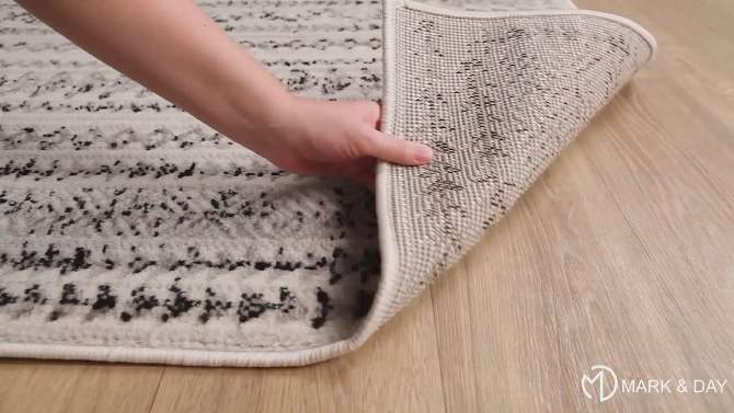 Mark & Day Nederwoud Woven Indoor Area Rugs Light Gray, 2 of 9, play video