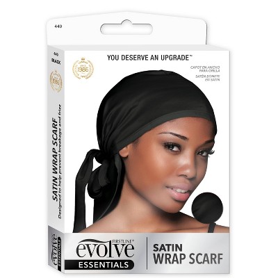 Evolve Products Satin Wrap Scarf - Black