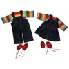 The Queen's Treasures 15 Inch Doll Set of Two Overall Skirt & Pants Outfits - 4 of 4