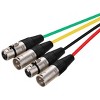 Monoprice 4-Channel XLR Male to XLR Female Snake 26AWG Cable C/d - 20 Feet With 4 Balanced Mono / Unbalanced Stereo Lines - 2 of 4