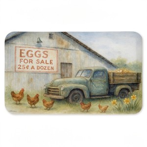 Stupell Industries Eggs For Sale Farmhouse Printed Anti-Fatigue Floor Mat, design by Antony Smith, 30"x18" - 1 of 4