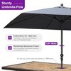 PURPLE LEAF Patio Umbrella Outdoor Table Umbrella Aluminum Frame Market Umbrella Sun Umbrella with 8 Sturdy Ribs - 4 of 4