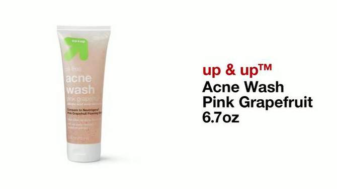Acne Wash Pink Grapefruit 6.7oz - up &#38; up&#8482;, 2 of 6, play video