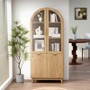71''Tall Arched Storage Bookcase - 2 of 4