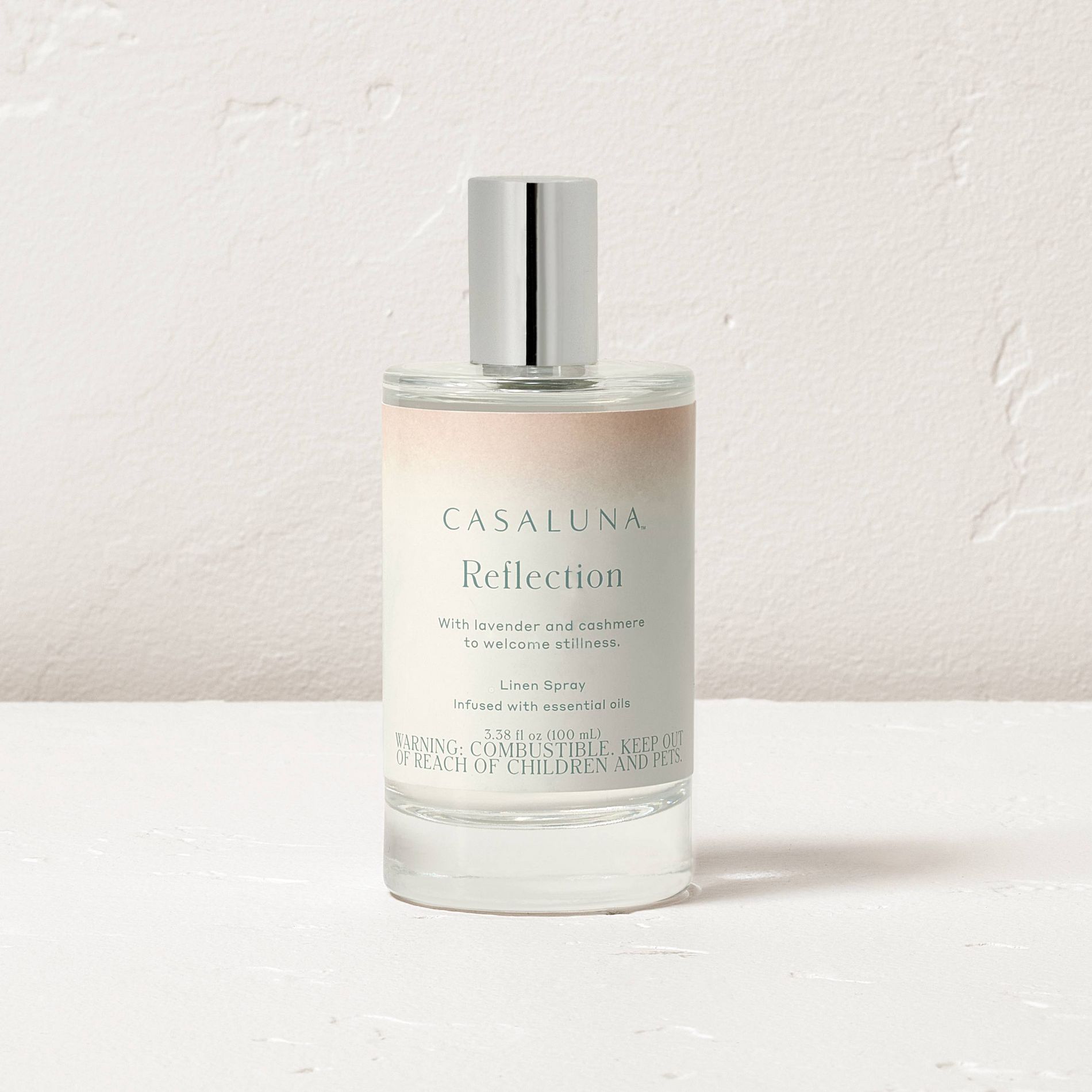 3.38 fl oz Reflection Core Linen Spray White - Casaluna™: Coconut & Lavender Scented, Non-Powered Room Freshener