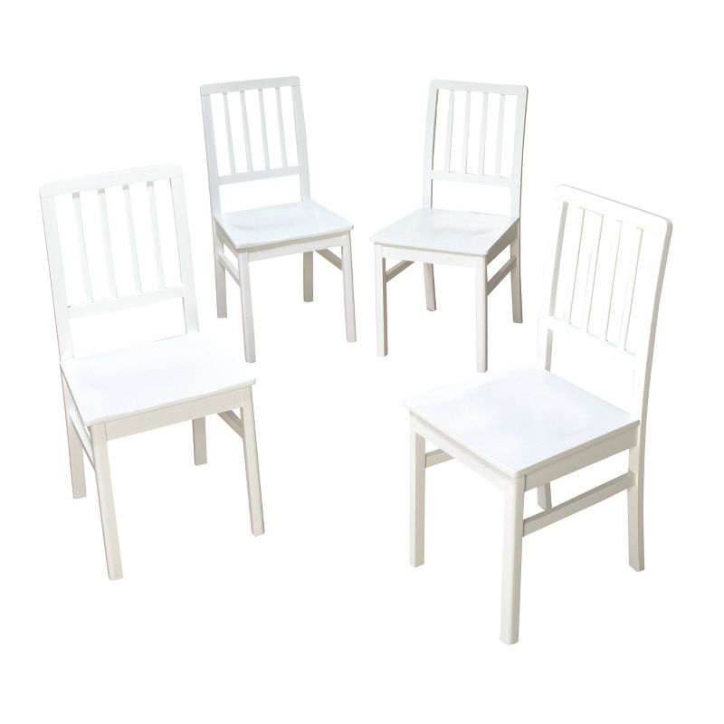 Set of 4 Camden Wood Slat Back Dining Chairs - Buylateral, 1 of 8