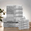 Luxury Cotton Heavyweight Solid Plush Towel Set by Blue Nile Mills - 2 of 4