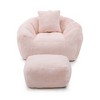 NicBex Bean Bag Chair,Beanbag Chair with Footstool,Oversized Lounge Sofa for Adults and Kids,Faux Fur Comfy Chair for Living Room Bedroom - 4 of 4