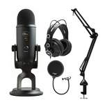 Blue Microphones Yeti Blackout Microphone Bundle, Creator/Producer Accessories