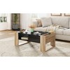 Wooakway 41.3 in. High Glossy Coffee Table with 2 Drawers, Rectangle Cocktail Table with Open Storage Shelf - 4 of 4