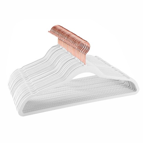 White and gold velvet hangers hotsell