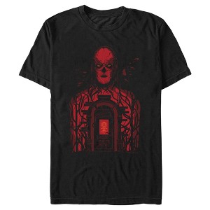 Men's Stranger Things Vecna Haunted House Stained Glass Door T-Shirt - 1 of 4