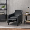 Modern Linen Push Back Recliner Chair for Adults, Wingback Armchair, Accent Chair for Living Room/Bedroom, Single Sofa Chair -Christopher Knight Home - 3 of 4
