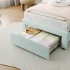 Bed Frame for Kids, Upholstered Platform Bed Frame with Adjustable Headboard & Led Light, Wooden Slats Support, No Box Spring Needed - 3 of 4