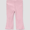 Carter's Just One You® Baby Girls' 3pc Cheetah Sweatshirt with Long Sleeve Bodysuit and Flared Leggings Set - Pink - 2 of 4