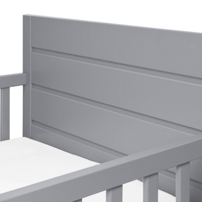 Gray Pine Wood Frame Toddler Platform Bed