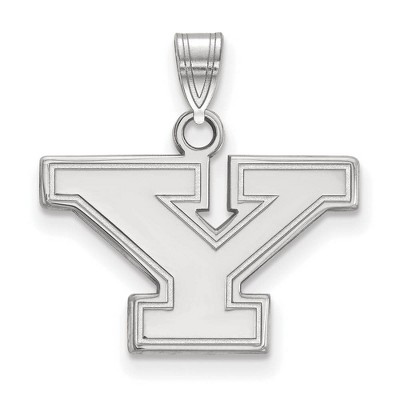 Black Bow Jewelry 14k White Gold Youngstown State Penguins NCAA Small Pendant