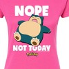 Women's - Pokémon - Nope Not Today Snorlax Fitted Graphic T-Shirt - 2 of 3