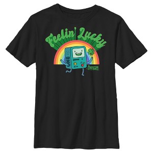 Boy's Adventure Time Feelin' Lucky BMO T-Shirt - 1 of 4