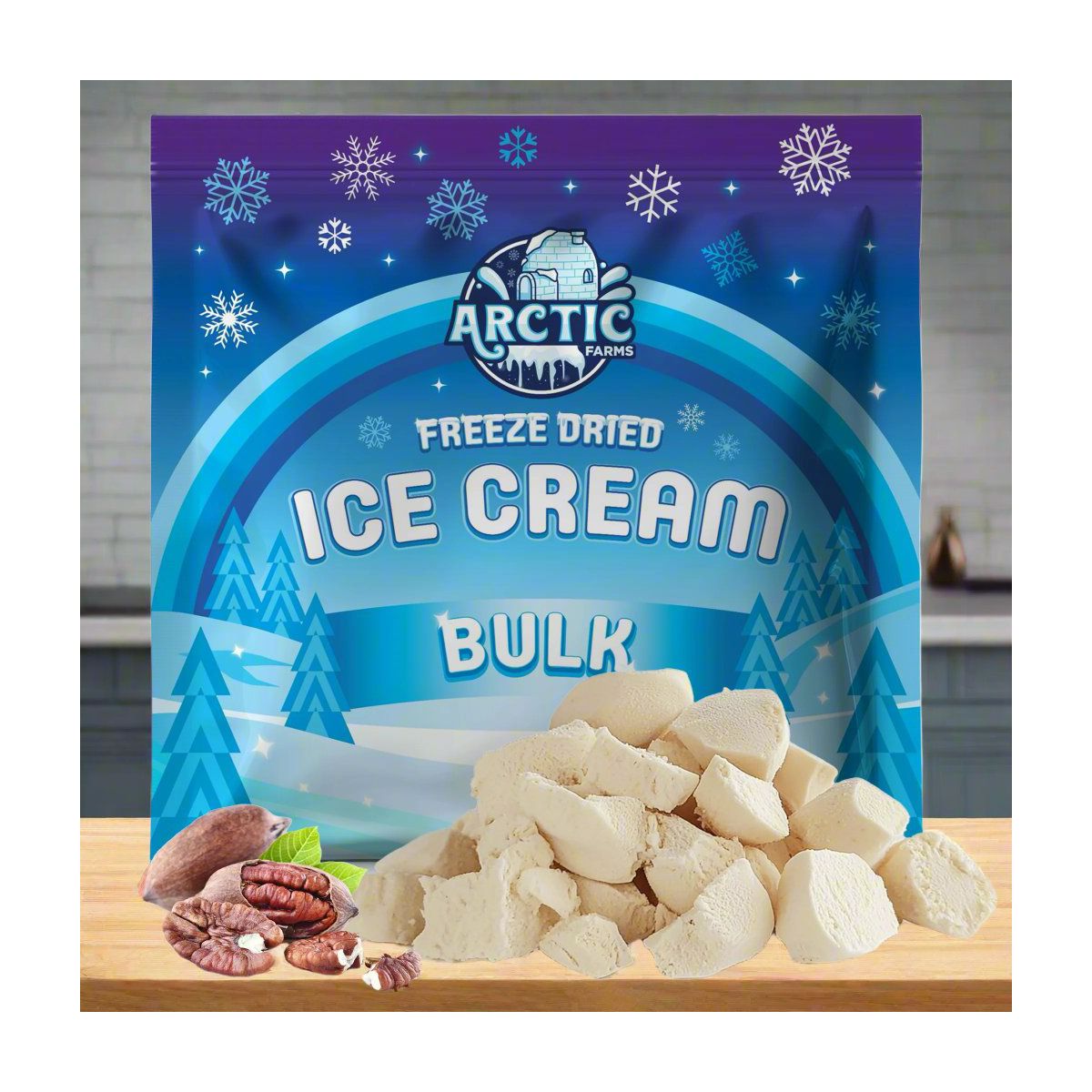 Arctic Farms Freeze Dried Ice Cream That Does Not Melt (Bits) (Butter Pecan) - thumbnail 6