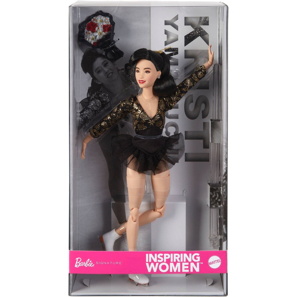 Barbie Inspiring Women Kristi Yamaguchi Collectible Doll in 1992 Winter Olympics Fashion