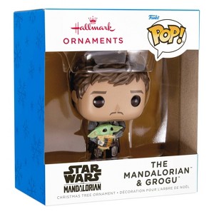 Hallmark Resin Figural Funko Mandalorian and Grogu - 1 of 1