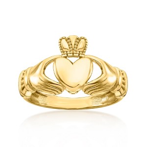 Ross-Simons 10kt Yellow Gold Claddagh Ring - 1 of 4
