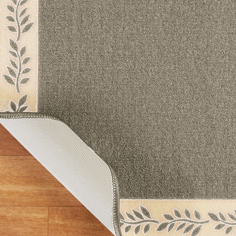 Collections Etc Leaf Border Accent Rug, 3 of 5