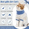 Cat Surgery Recovery Suit Female Male Soft Onesie, Abdominal Wounds Anti-Licking Pajama for Small Pets, Kitten Surgical Collar Cone Alternative Shirt - 3 of 4
