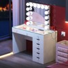 VANITII Diana Vanity Desk, White - 3 of 4