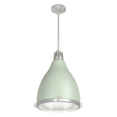 Hunter Fans 14.25" Bluff View Pendant Light Soft Sage Finish Industrial Style Ceiling Fixture
